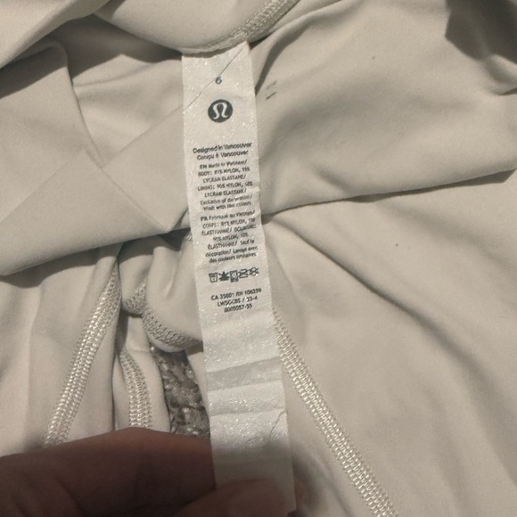 Lululemon Cream High-Waist Active Leggings - Picture 4 of 4